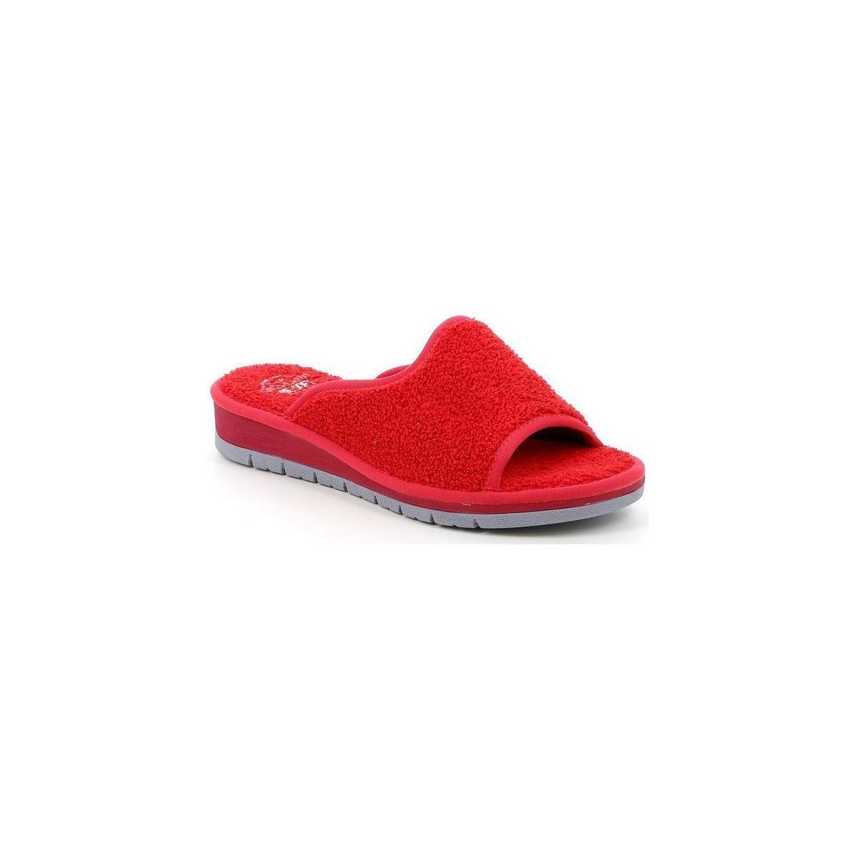 Schoenen Dames Leren slippers Grunland DSG-CI1317 Rood