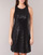 Textiel Dames Korte jurken Lauren Ralph Lauren SEQUINED SLEEVELESS DRESS Zwart