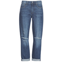 Textiel Dames Boyfriend jeans G-Star Raw 3302 SADDLE MID BOYFRIEND Blauw / Medium / Aged / Gescheurd