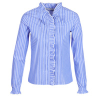 Textiel Dames Overhemden Maison Scotch LONG SLEEVES SHIRT Blauw / Clair