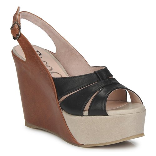 Schoenen Dames Sandalen / Open schoenen Paco Gil RITMO SELV  camel / Zwart