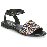 Schoenen Dames Sandalen / Open schoenen Mjus CHAT LEO Zwart / Leopard