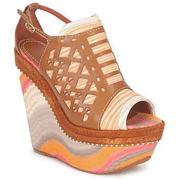 Schoenen Dames Sandalen / Open schoenen Missoni TM22 Brown / Orange
