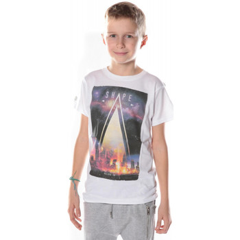 Textiel Jongens T-shirts & Polo’s Deeluxe T-Shirt Garçon Shape blanc Wit