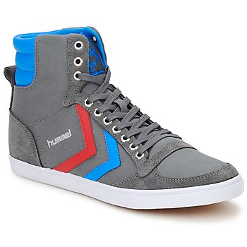 Schoenen Hoge sneakers Hummel TEN STAR HIGH CANVAS Grijs / Blauw / Rood