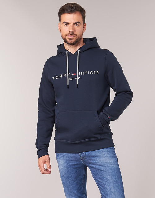 Textiel Heren Sweaters / Sweatshirts Tommy Hilfiger TOMMY LOGO HOODY Marine