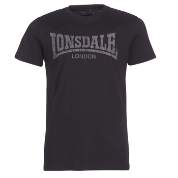 Textiel Heren T-shirts korte mouwen Lonsdale LOGO KAI Zwart