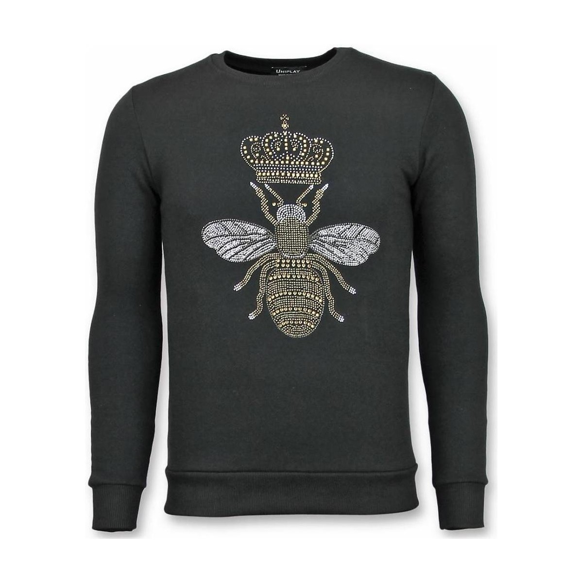 Textiel Heren Sweaters / Sweatshirts Tony Backer Rhinestone Master Bee Zwart
