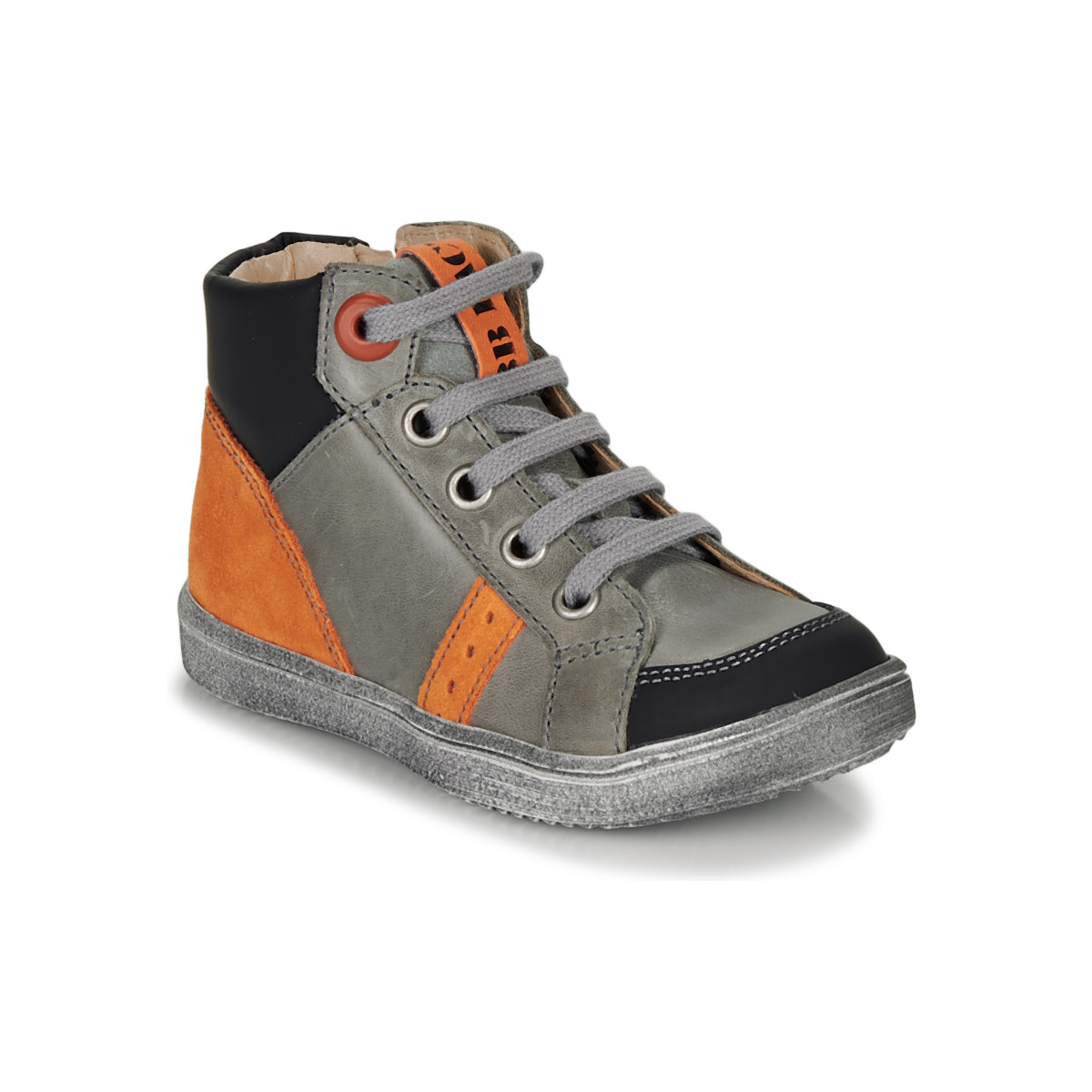 Schoenen Jongens Hoge sneakers GBB ANGELITO Grijs / Orange