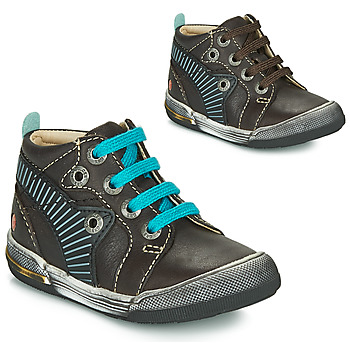 Schoenen Jongens Hoge sneakers GBB NOAH Brown / Blauw