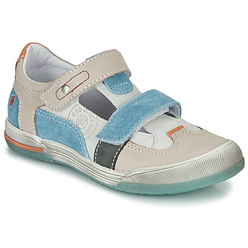 Schoenen Jongens Sandalen / Open schoenen GBB PRINCE Ecru / Beige / Blauw