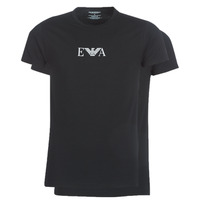 Textiel Heren T-shirts korte mouwen Emporio Armani CC715-PACK DE 2 Zwart
