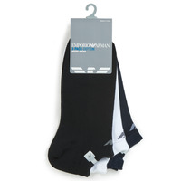 Accessoires Heren Socks Emporio Armani CC134-PACK DE 3 Wit / Zwart / Marine
