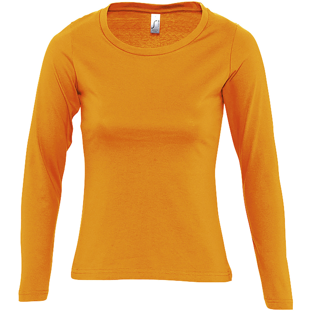 Textiel Dames T-shirts met lange mouwen Sols MAJESTIC COLORS GIRL Orange