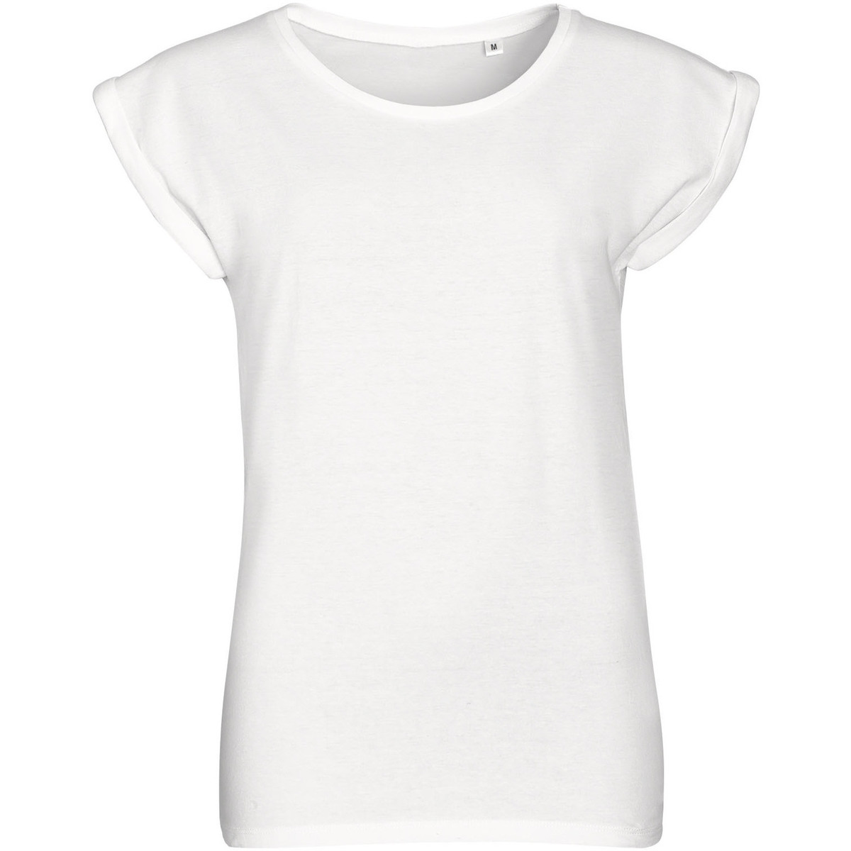 Textiel Dames T-shirts korte mouwen Sols MELBA TROPICAL GIRL Wit