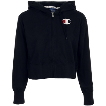 Textiel Dames Sweaters / Sweatshirts Champion Hooded Full Zip Sweatshirt Zwart