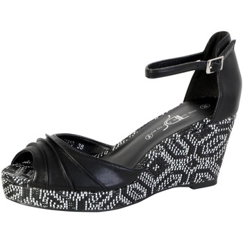 Schoenen Dames Sandalen / Open schoenen The Divine Factory 96730 Zwart