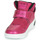 Schoenen Meisjes Hoge sneakers Geox J XLED GIRL Roze /  fuchsia / Zwart / Led