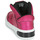 Schoenen Meisjes Hoge sneakers Geox J XLED GIRL Roze /  fuchsia / Zwart / Led