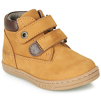 Schoenen Jongens Hoge sneakers Kickers TACKEASY  camel / Brown