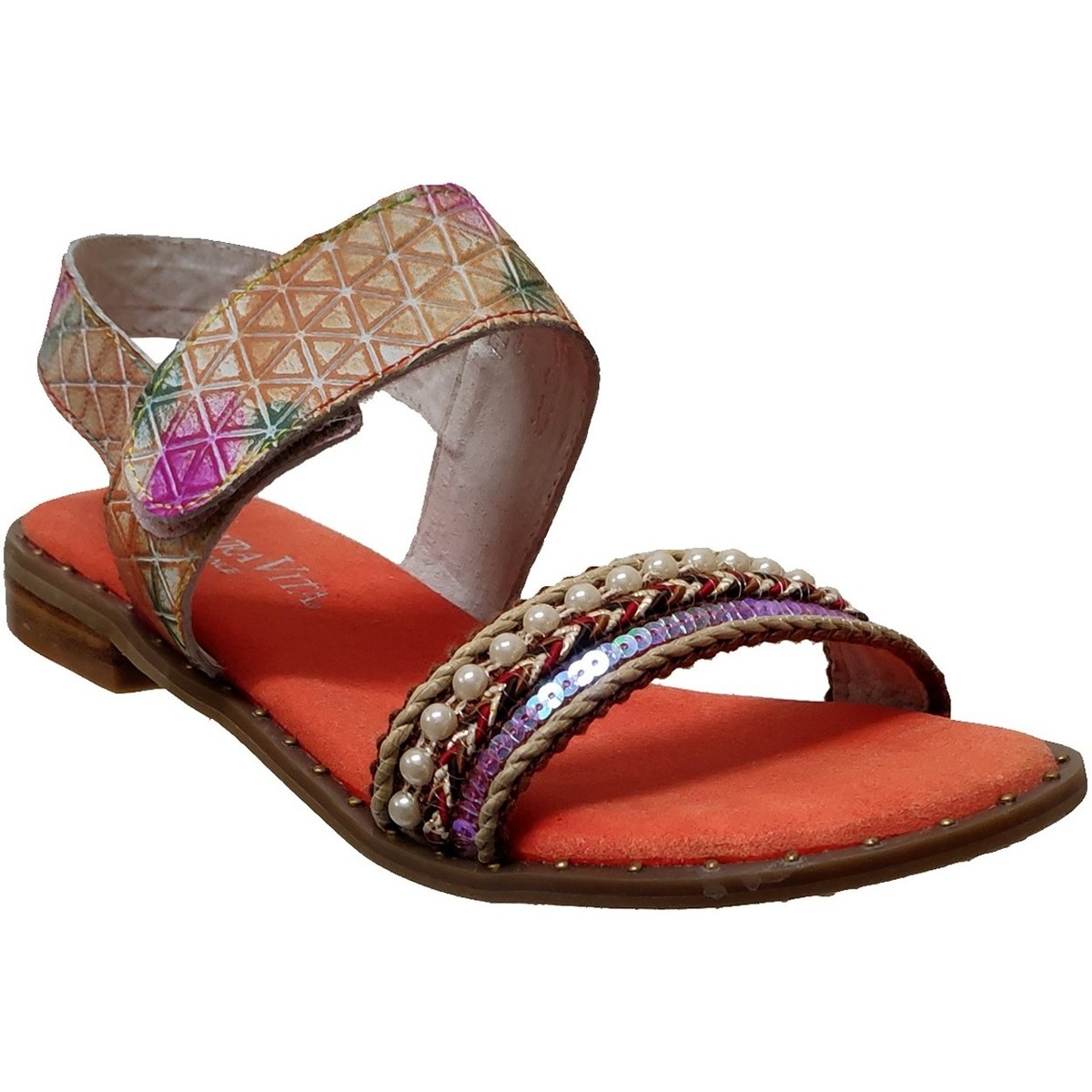 Schoenen Dames Sandalen / Open schoenen Laura Vita Flcorenceo 01 Orange