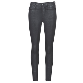 Textiel Dames Skinny Jeans G-Star Raw ASHTIX ZIP HIGH SUPER SKINNY ANKLE WMN Zwart