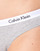 Ondergoed Dames Slips Calvin Klein Jeans CAROUSEL BIKINI X 3 Zwart / Wit / Grijs / Chiné