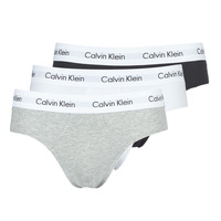 Ondergoed Heren Boxershorts Calvin Klein Jeans COTTON STRECH HIP BREIF X 3 Zwart / Wit / Grijs / Chiné