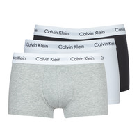 Ondergoed Heren Boxershorts Calvin Klein Jeans COTTON STRECH LOW RISE TRUNK X 3 Zwart / Wit / Grijs / Chiné