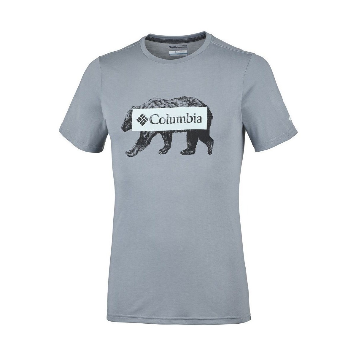 Textiel Heren T-shirts korte mouwen Columbia Box Logo Bear Grijs