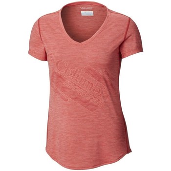 Textiel Dames T-shirts korte mouwen Columbia Trinity Trail 20 Roze