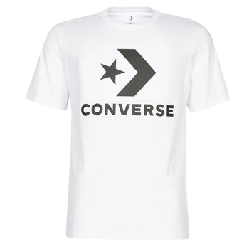 Textiel Heren T-shirts korte mouwen Converse STAR CHEVRON Wit