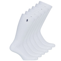 Ondergoed High socks Polo Ralph Lauren ASX110 6PK CR PP-CREW-6 PACK Wit