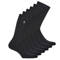 Ondergoed High socks Polo Ralph Lauren ASX110CREW PP-SOCKS-6 PACK Zwart