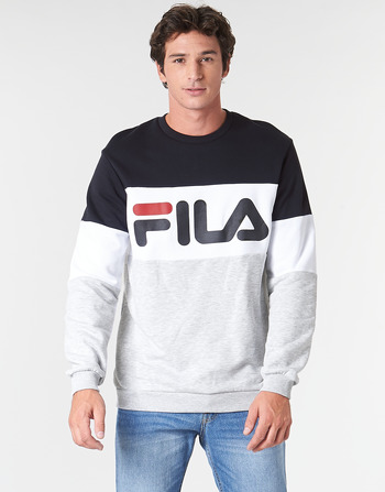 Textiel Heren Sweaters / Sweatshirts Fila STRAIGHT BLOCKED CREW Grijs / Zwart