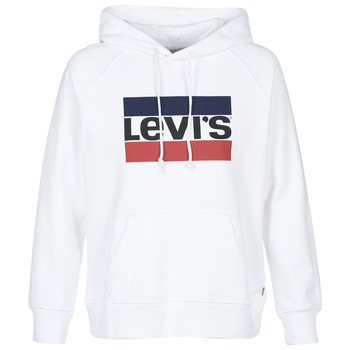 Textiel Dames Sweaters / Sweatshirts Levi's GRAPHIC SPORT HOODIE Wit