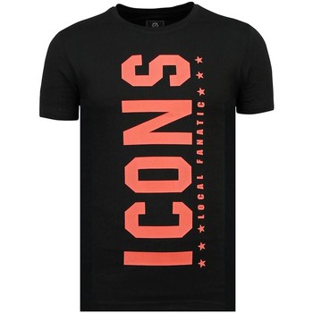 Textiel Heren T-shirts korte mouwen Local Fanatic ICONS Vertical Luxe Z Zwart