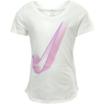 Textiel Meisjes T-shirts korte mouwen Nike Kids Nsw Tee Scoop Interstellar Wit