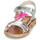 Schoenen Meisjes Sandalen / Open schoenen GBB SAPELA Zilver / Roze