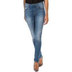 Textiel Dames Straight jeans Met pantalon long Tejano Blauw
