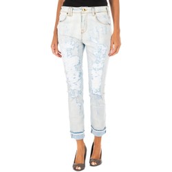 Textiel Dames ¾ jeans & 7/8 jeans Met pantalon long Blauw