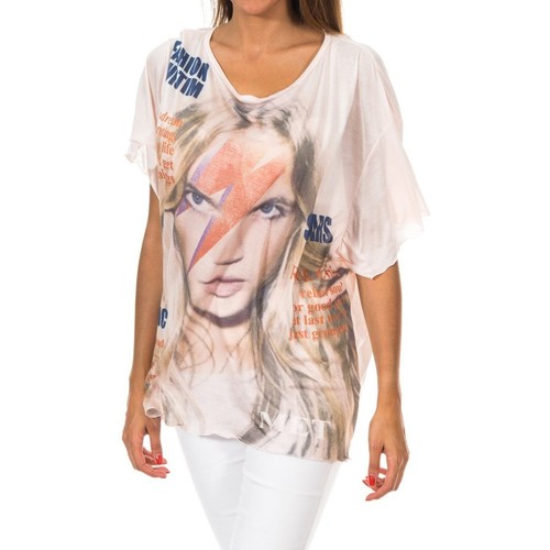 Textiel Dames T-shirts met lange mouwen Met 10DMC0221-0012 Roze