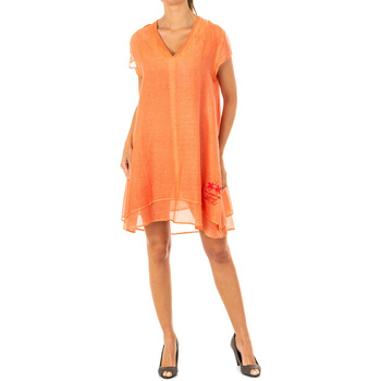 Textiel Dames Korte jurken La Martina HWD007-06057 Orange