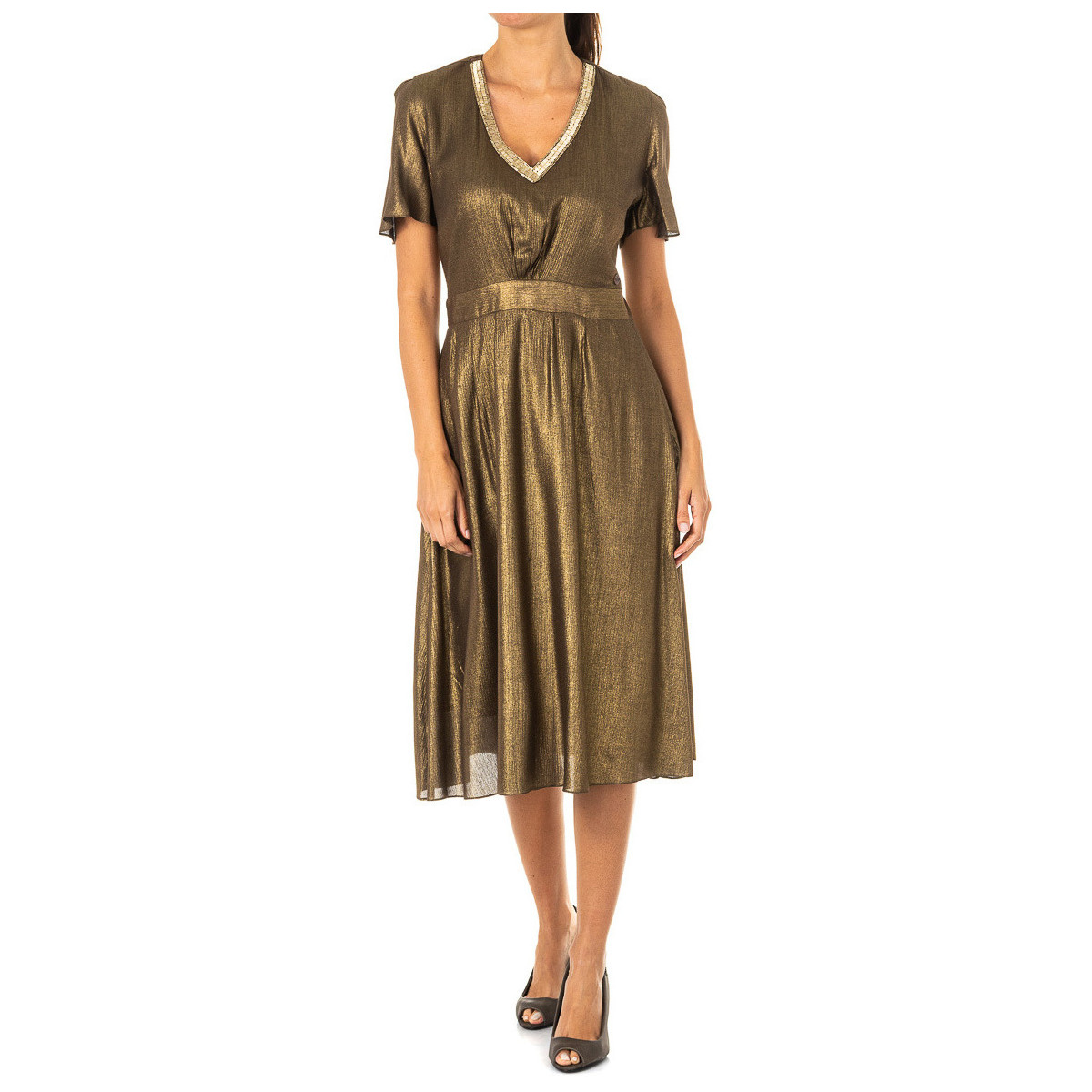 Textiel Dames Korte jurken La Martina KWD007-R1000 Brown