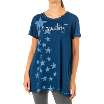 Textiel Dames T-shirts korte mouwen La Martina LWR304-D7002 Blauw