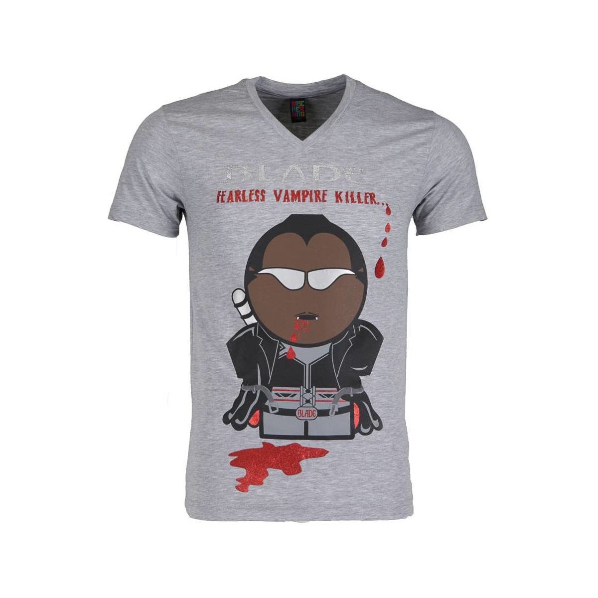 Textiel Heren T-shirts korte mouwen Local Fanatic Blade Fearless Vampire Killer Grijs