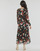 Textiel Dames Lange jurken Betty London NOISETTE Zwart / Multicolour