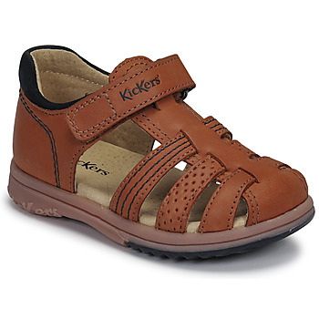 Schoenen Jongens Sandalen / Open schoenen Kickers PLATIBACK Brown
