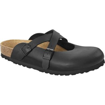 Schoenen Dames Leren slippers Birkenstock 023303 Zwart