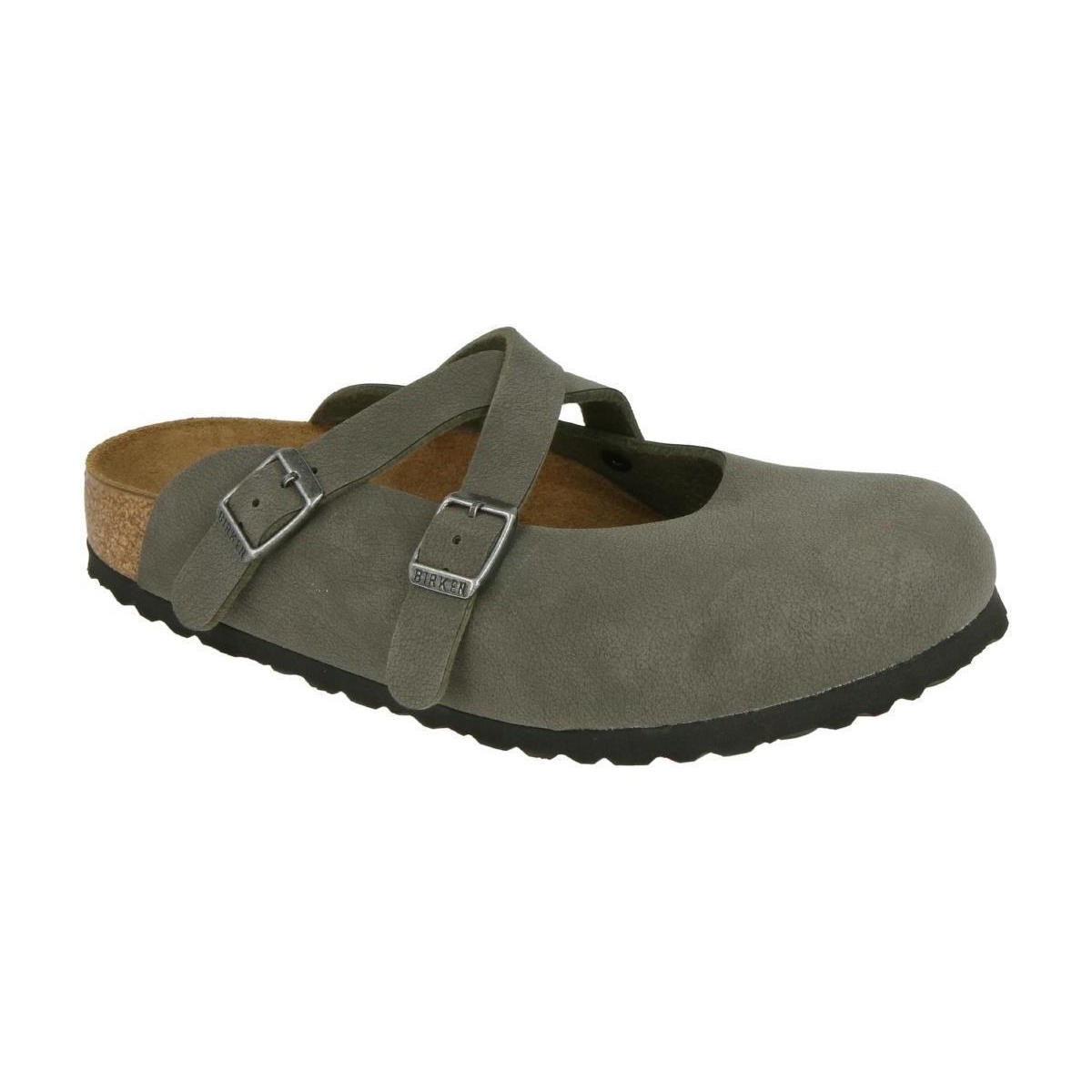 Schoenen Dames Leren slippers Birkenstock 1015713 Groen